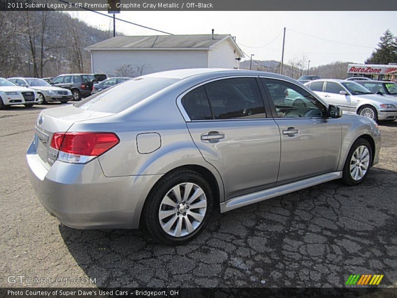 Graphite Gray Metallic / Off-Black 2011 Subaru Legacy 3.6R Premium