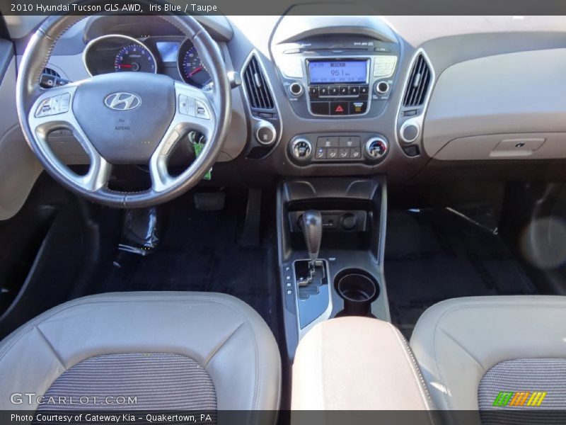 Iris Blue / Taupe 2010 Hyundai Tucson GLS AWD