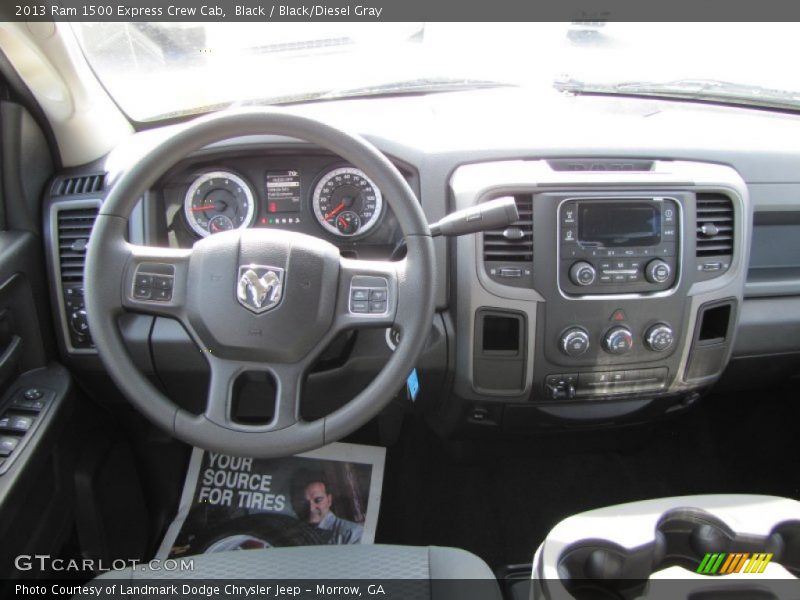 Black / Black/Diesel Gray 2013 Ram 1500 Express Crew Cab