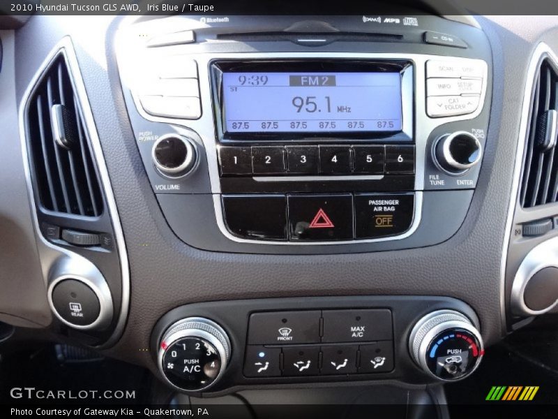 Iris Blue / Taupe 2010 Hyundai Tucson GLS AWD