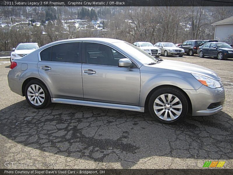 Graphite Gray Metallic / Off-Black 2011 Subaru Legacy 3.6R Premium