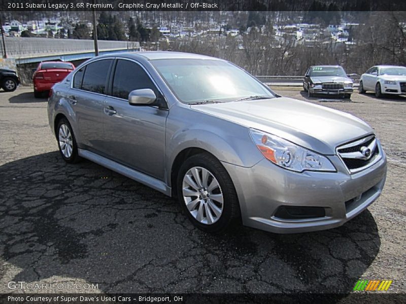 Graphite Gray Metallic / Off-Black 2011 Subaru Legacy 3.6R Premium