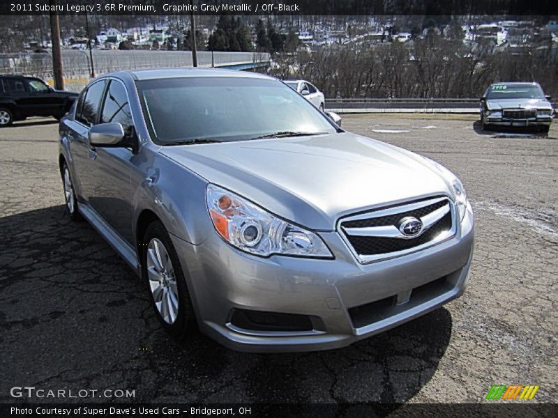 Graphite Gray Metallic / Off-Black 2011 Subaru Legacy 3.6R Premium