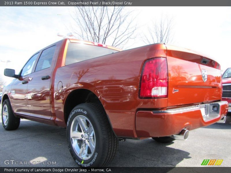 Copperhead Pearl / Black/Diesel Gray 2013 Ram 1500 Express Crew Cab