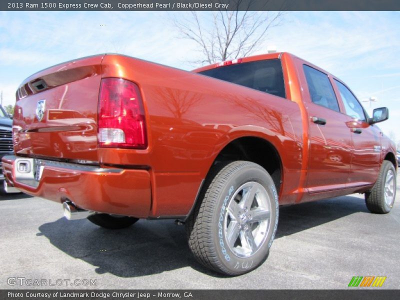 Copperhead Pearl / Black/Diesel Gray 2013 Ram 1500 Express Crew Cab
