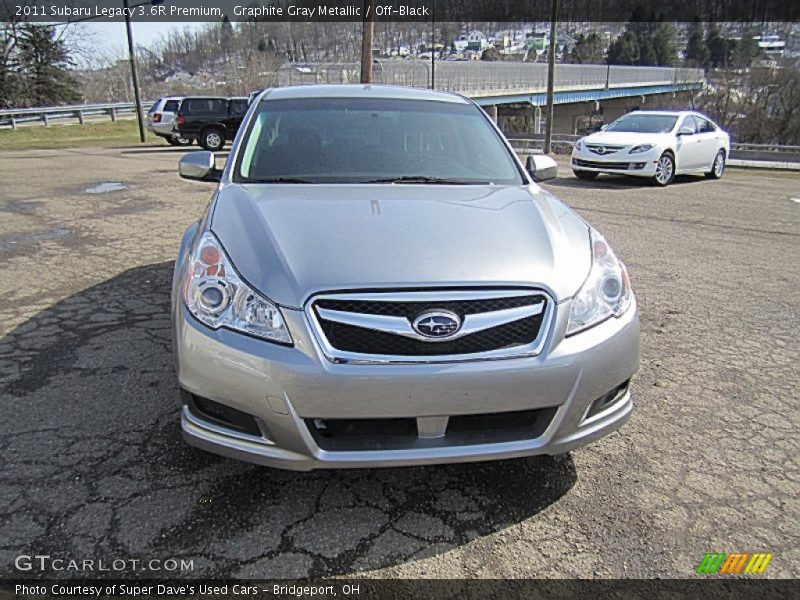 Graphite Gray Metallic / Off-Black 2011 Subaru Legacy 3.6R Premium