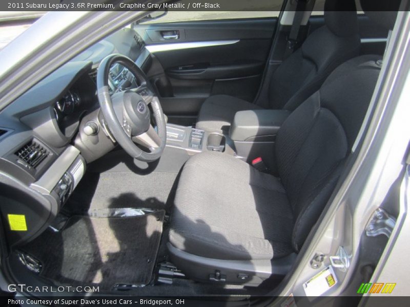 Graphite Gray Metallic / Off-Black 2011 Subaru Legacy 3.6R Premium