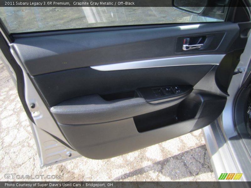 Graphite Gray Metallic / Off-Black 2011 Subaru Legacy 3.6R Premium