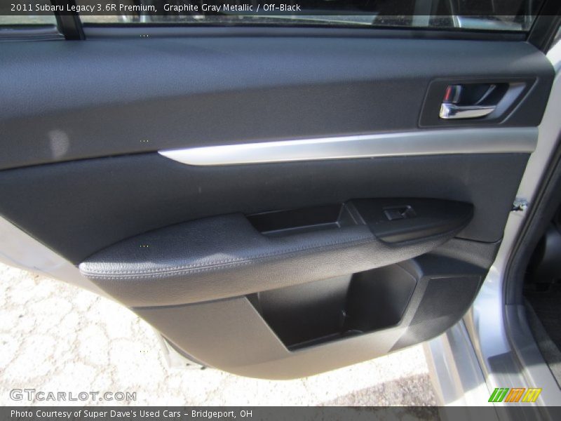 Graphite Gray Metallic / Off-Black 2011 Subaru Legacy 3.6R Premium