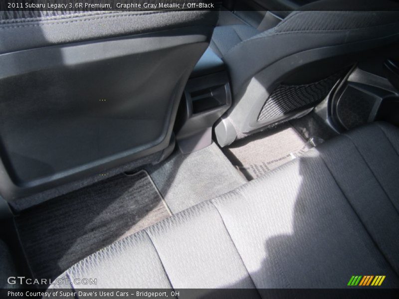 Graphite Gray Metallic / Off-Black 2011 Subaru Legacy 3.6R Premium