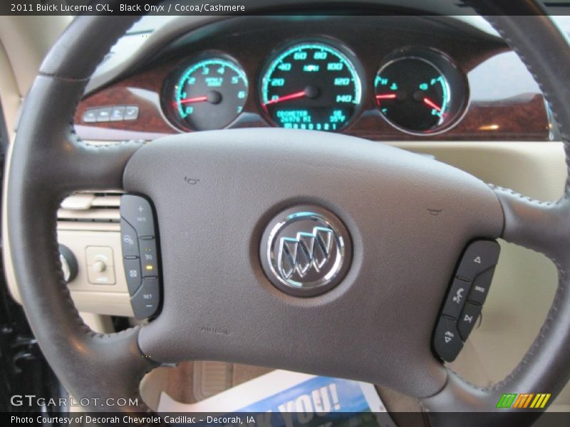 Black Onyx / Cocoa/Cashmere 2011 Buick Lucerne CXL