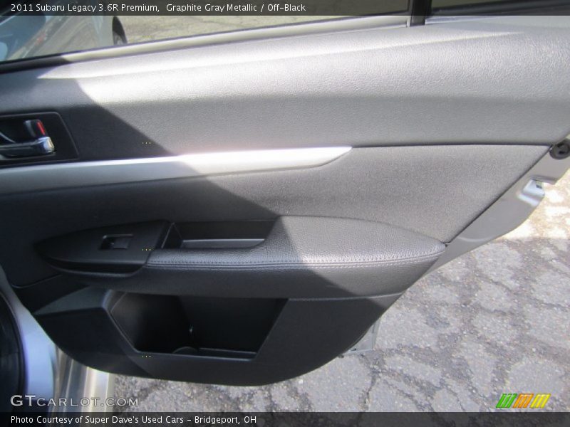 Graphite Gray Metallic / Off-Black 2011 Subaru Legacy 3.6R Premium