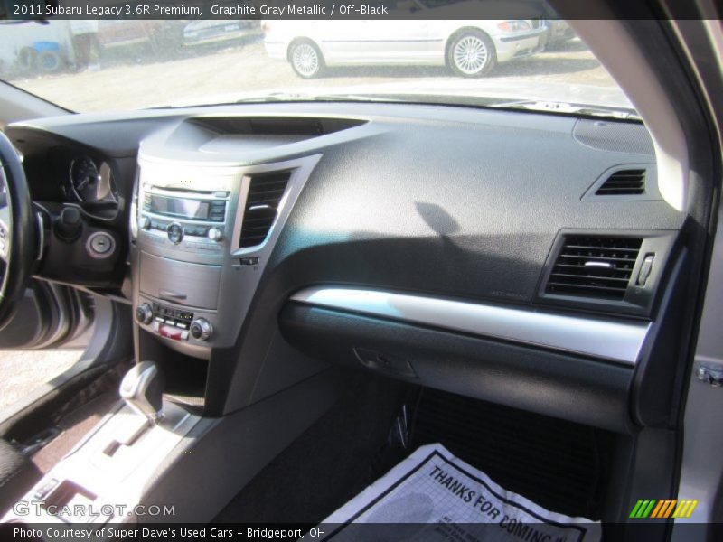 Graphite Gray Metallic / Off-Black 2011 Subaru Legacy 3.6R Premium