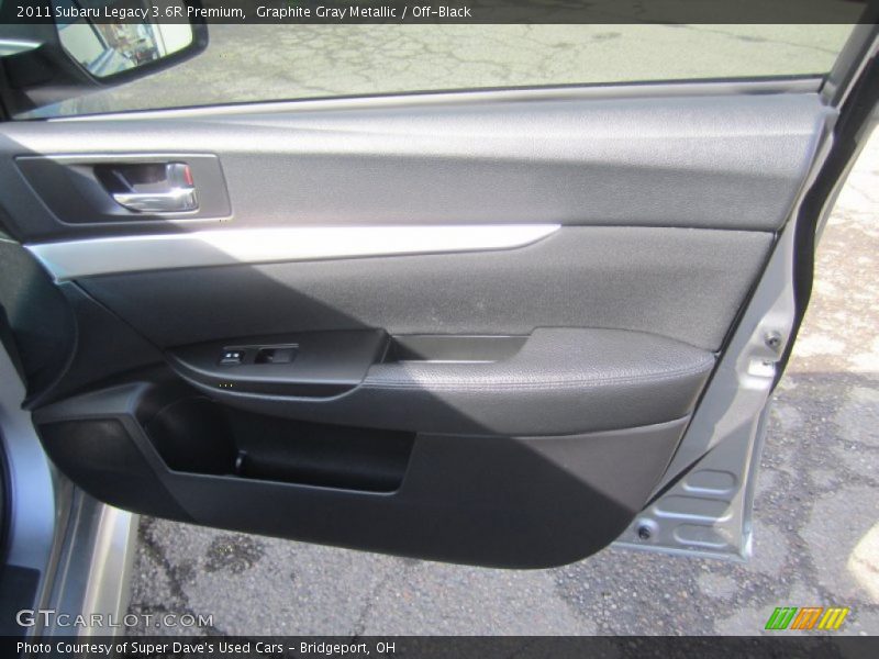Graphite Gray Metallic / Off-Black 2011 Subaru Legacy 3.6R Premium