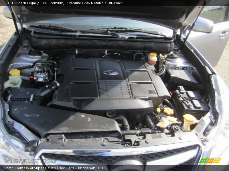 Graphite Gray Metallic / Off-Black 2011 Subaru Legacy 3.6R Premium