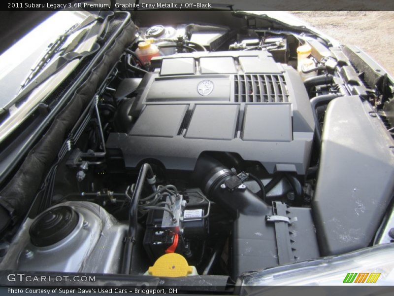 Graphite Gray Metallic / Off-Black 2011 Subaru Legacy 3.6R Premium