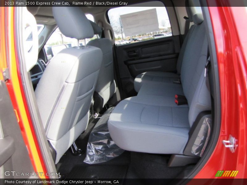 Flame Red / Black/Diesel Gray 2013 Ram 1500 Express Crew Cab