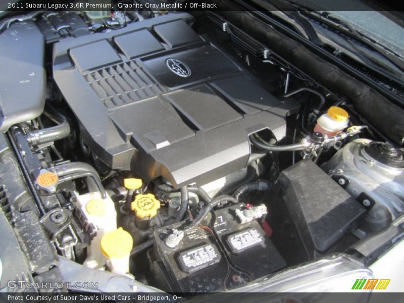 Graphite Gray Metallic / Off-Black 2011 Subaru Legacy 3.6R Premium