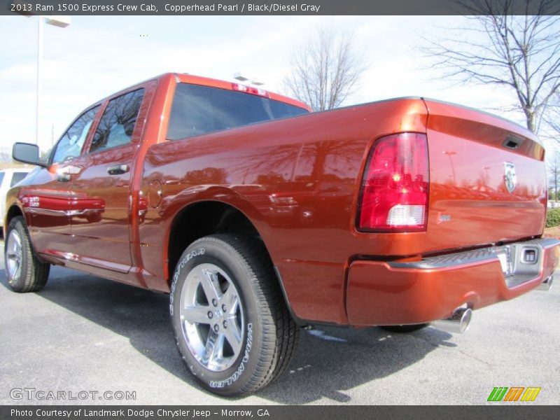Copperhead Pearl / Black/Diesel Gray 2013 Ram 1500 Express Crew Cab