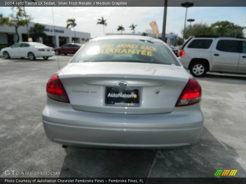 Silver Frost Metallic / Medium Graphite 2004 Ford Taurus LX Sedan