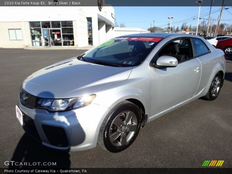 Bright Silver / Black 2010 Kia Forte Koup EX