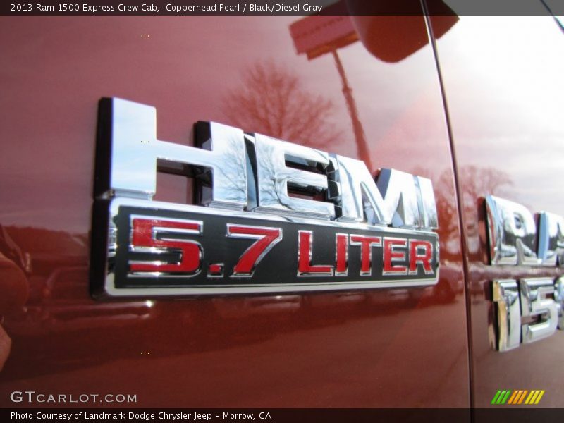 Copperhead Pearl / Black/Diesel Gray 2013 Ram 1500 Express Crew Cab