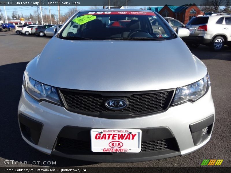 Bright Silver / Black 2010 Kia Forte Koup EX