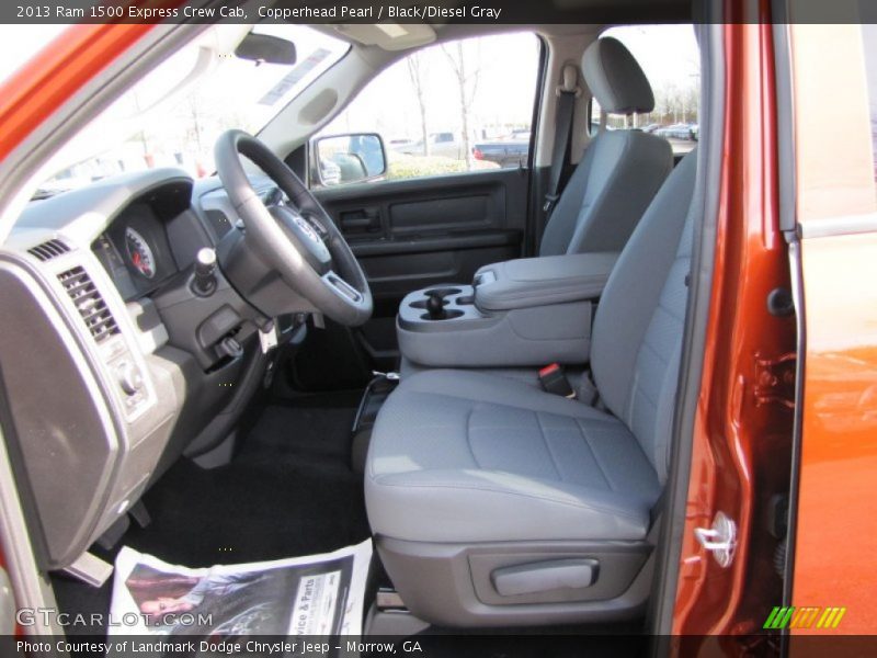Copperhead Pearl / Black/Diesel Gray 2013 Ram 1500 Express Crew Cab