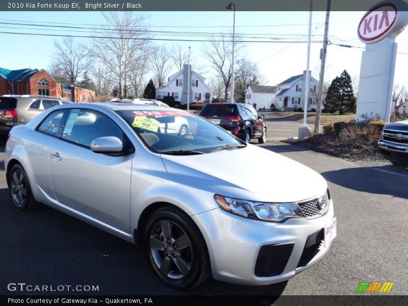 Bright Silver / Black 2010 Kia Forte Koup EX