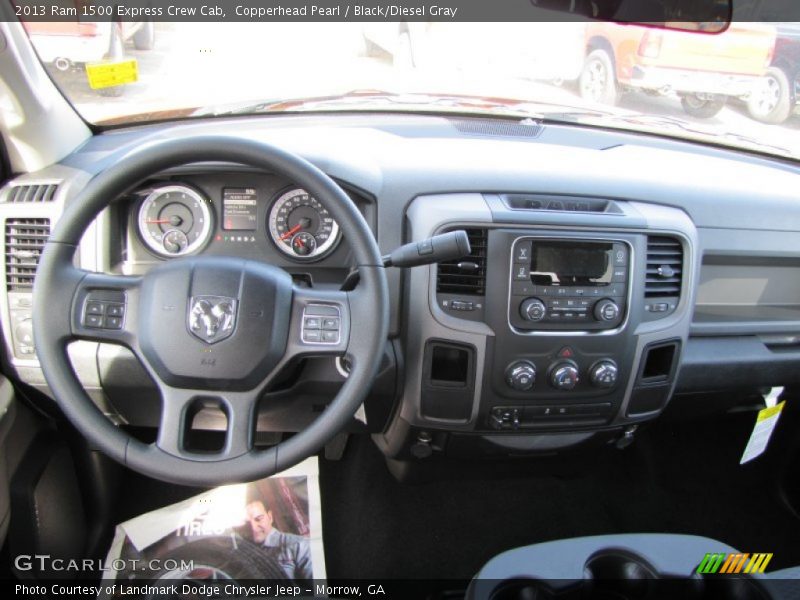 Copperhead Pearl / Black/Diesel Gray 2013 Ram 1500 Express Crew Cab