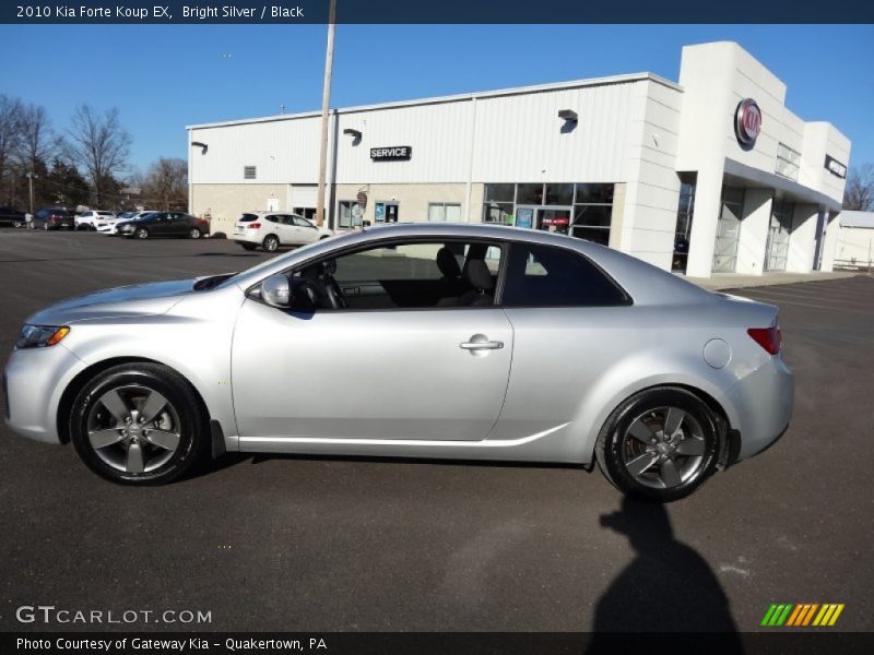 Bright Silver / Black 2010 Kia Forte Koup EX