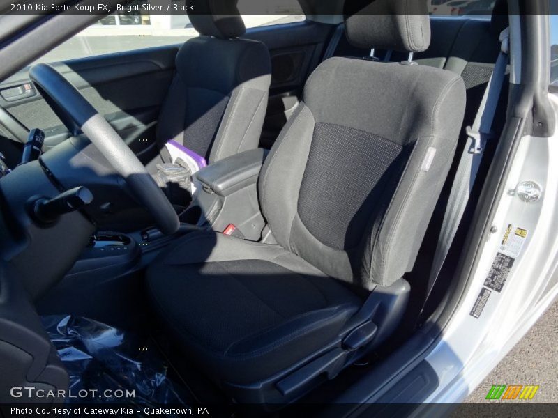 Bright Silver / Black 2010 Kia Forte Koup EX