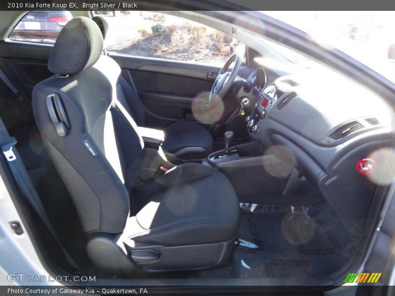 Bright Silver / Black 2010 Kia Forte Koup EX