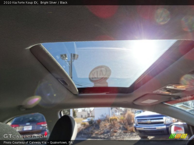 Bright Silver / Black 2010 Kia Forte Koup EX