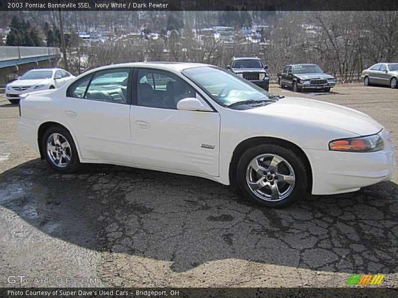 Ivory White / Dark Pewter 2003 Pontiac Bonneville SSEi