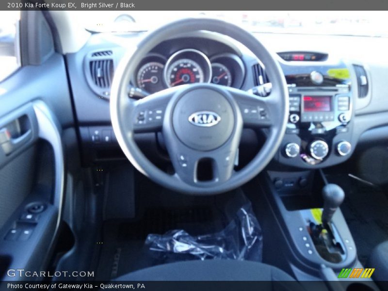 Bright Silver / Black 2010 Kia Forte Koup EX