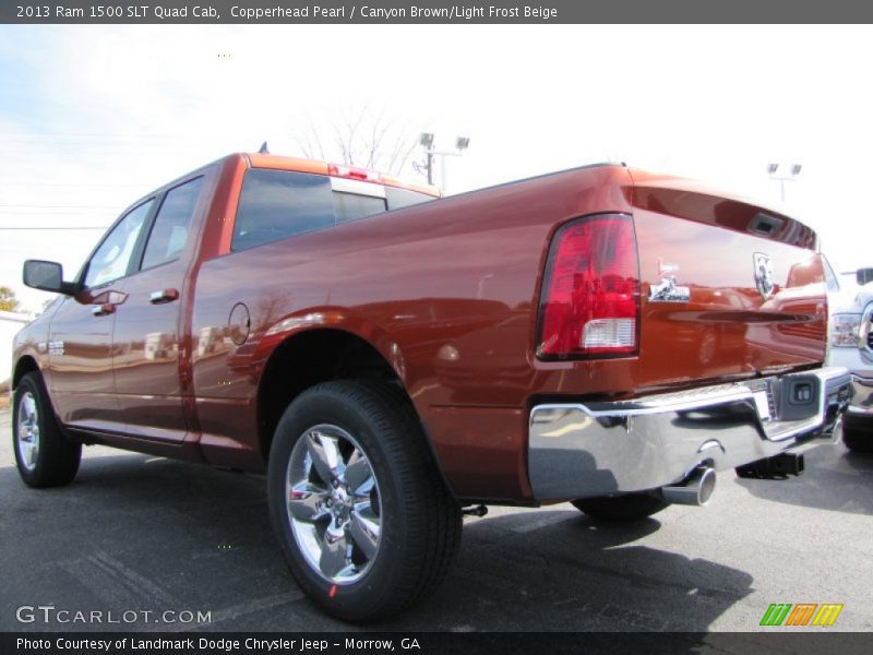 Copperhead Pearl / Canyon Brown/Light Frost Beige 2013 Ram 1500 SLT Quad Cab
