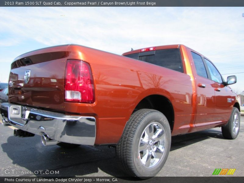 Copperhead Pearl / Canyon Brown/Light Frost Beige 2013 Ram 1500 SLT Quad Cab