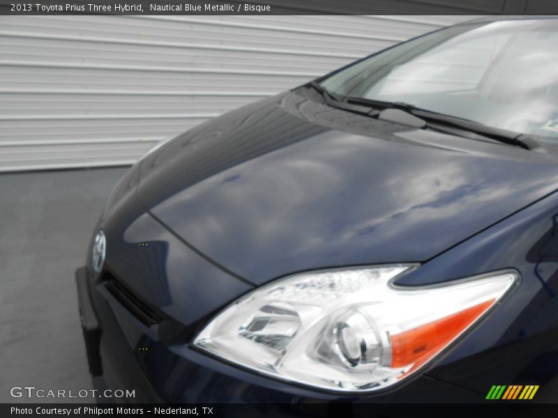 Nautical Blue Metallic / Bisque 2013 Toyota Prius Three Hybrid