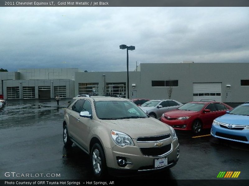 Gold Mist Metallic / Jet Black 2011 Chevrolet Equinox LT