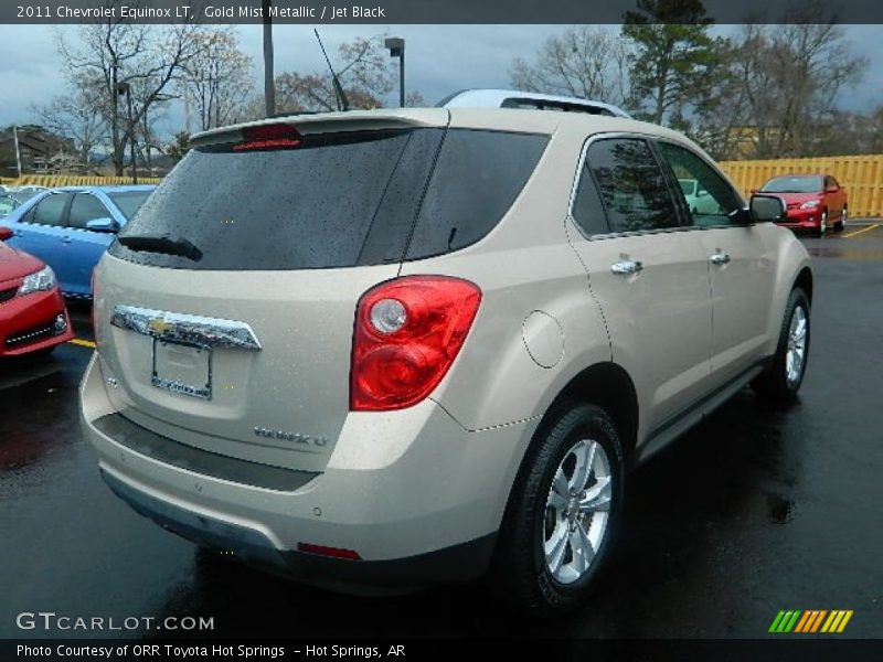 Gold Mist Metallic / Jet Black 2011 Chevrolet Equinox LT