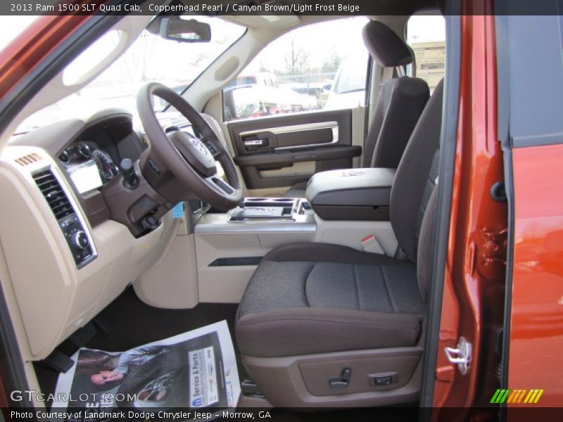  2013 1500 SLT Quad Cab Canyon Brown/Light Frost Beige Interior