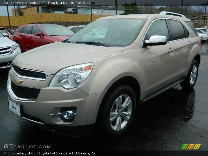 Gold Mist Metallic / Jet Black 2011 Chevrolet Equinox LT