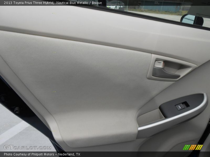 Nautical Blue Metallic / Bisque 2013 Toyota Prius Three Hybrid