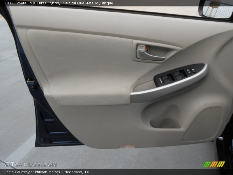 Nautical Blue Metallic / Bisque 2013 Toyota Prius Three Hybrid