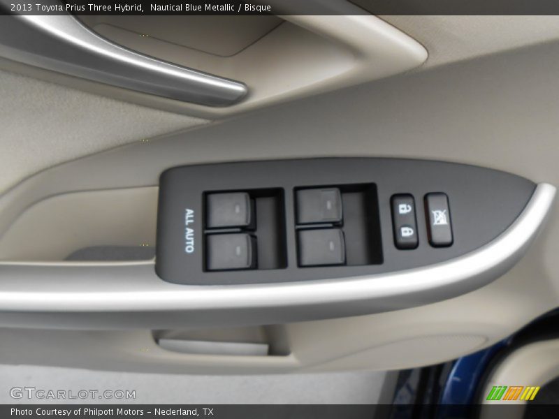 Nautical Blue Metallic / Bisque 2013 Toyota Prius Three Hybrid