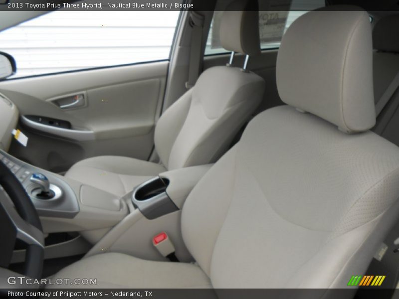 Nautical Blue Metallic / Bisque 2013 Toyota Prius Three Hybrid