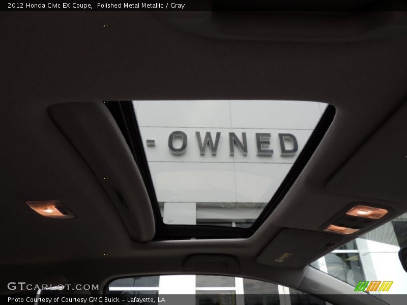 Polished Metal Metallic / Gray 2012 Honda Civic EX Coupe
