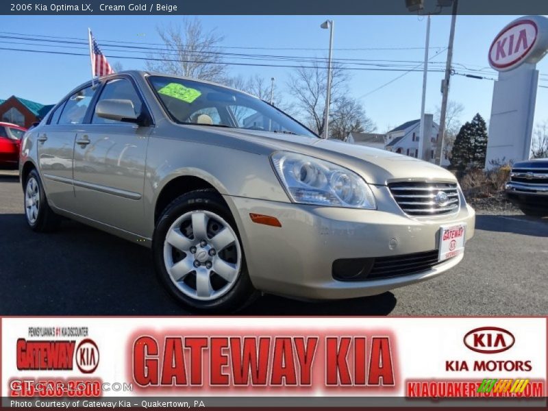 Cream Gold / Beige 2006 Kia Optima LX