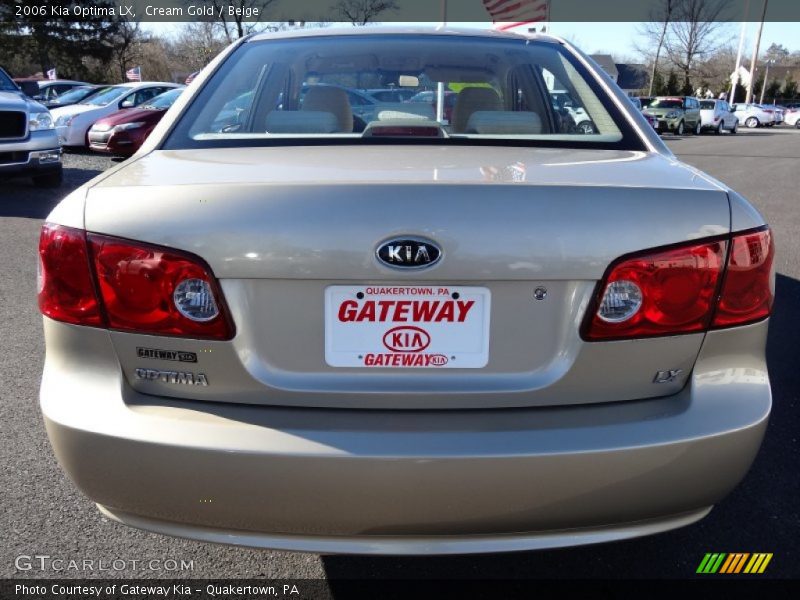 Cream Gold / Beige 2006 Kia Optima LX